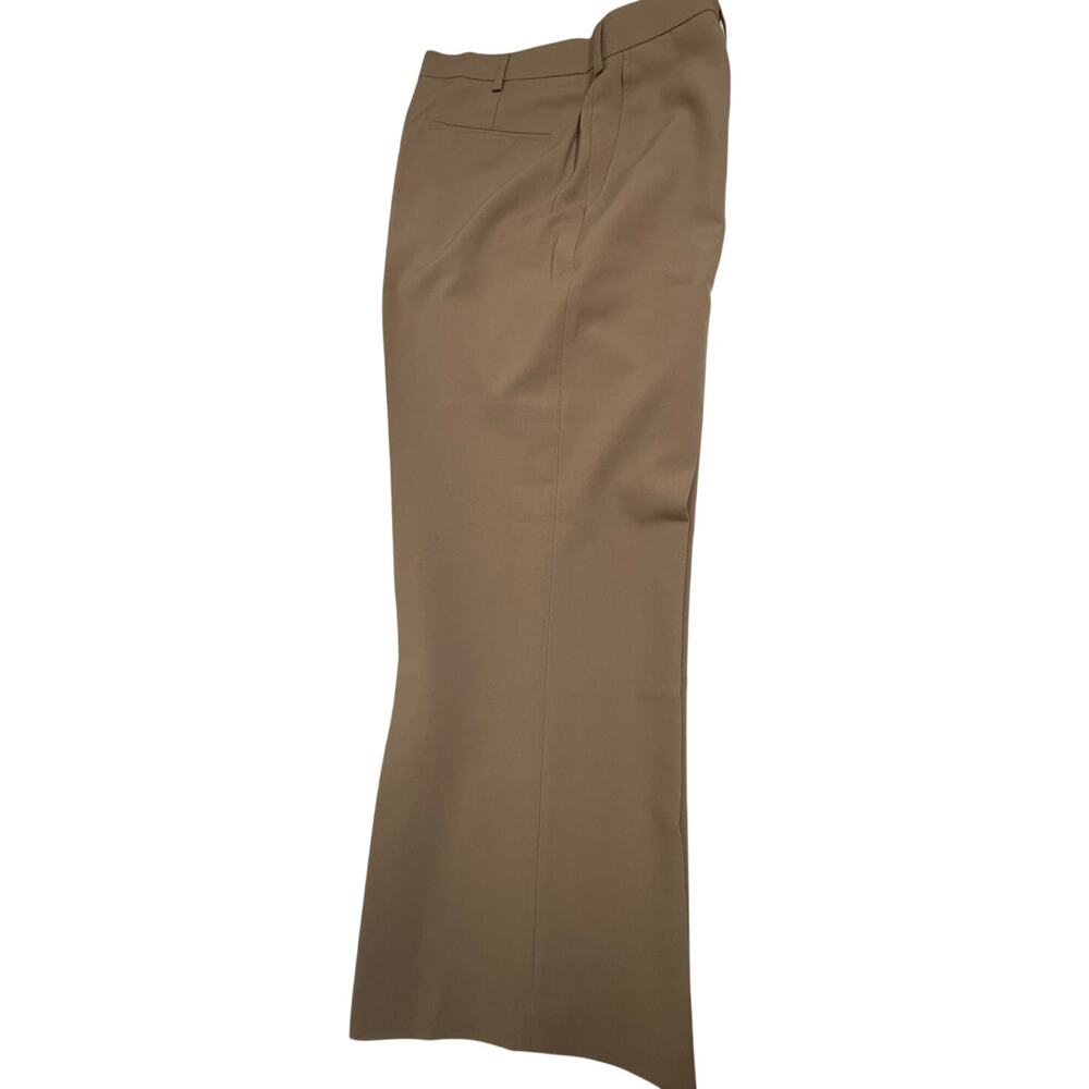 SKU2438 Haband Men's 34x27 Tan Lightweight Flat Front Dress Pants Slacks